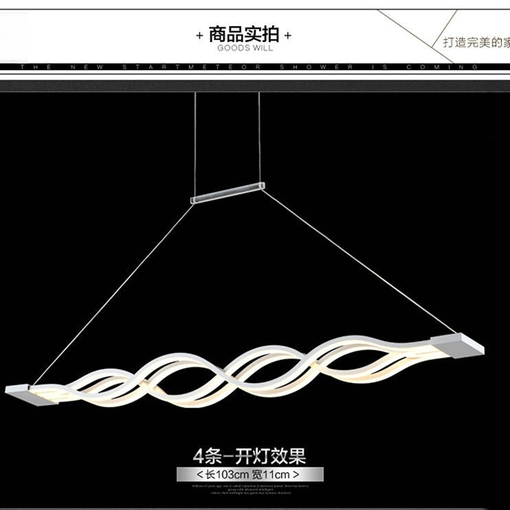Cross-border supply restaurant bedroom living room led personalized creative fashion chandelier dining room study warm chandelier