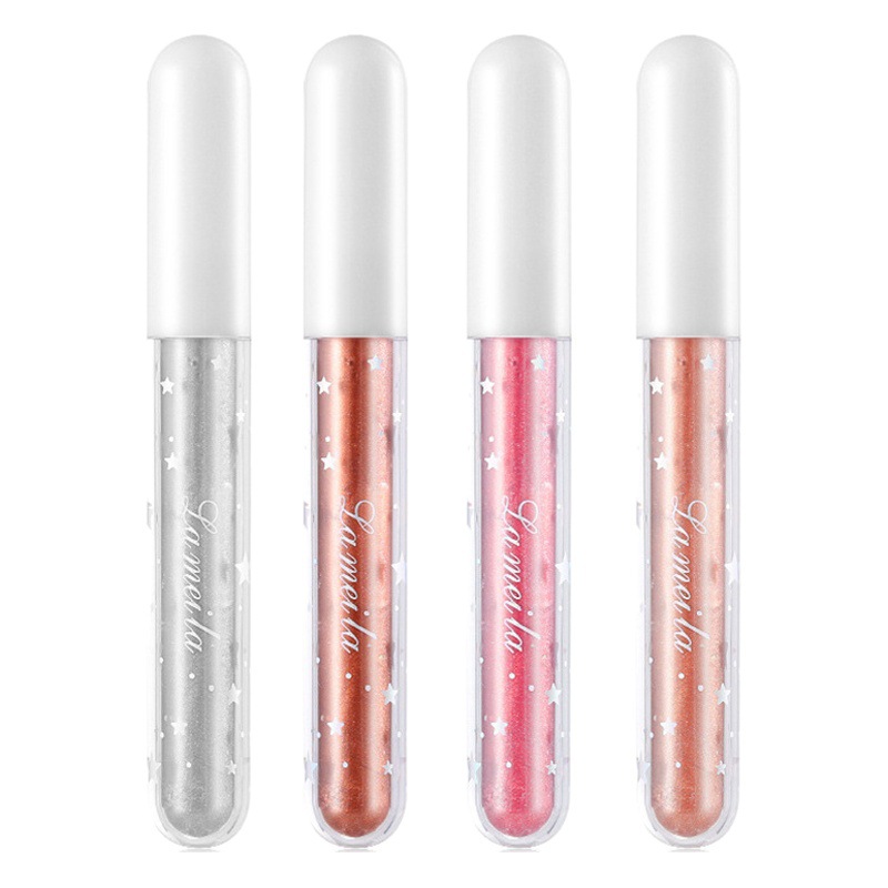 Cross-Border Supply of Teardrop Liquid Eye Shadow Glitter Sequins Pearlescent Silkworm Pen Fine Glitter High Gloss Eyeliner
