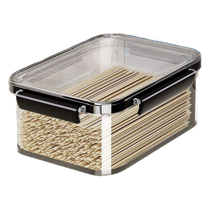 麺収納ケース長方形食品級冷蔵庫キッチン密封缶新鮮保持ケース雑穀入れパスタそうめんバケツ|undefined