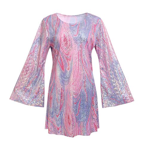 Cross-border Amazon Halloween Hippie Lady Gold-embroidered Sparkling Dress Stage Performance Disco Costume