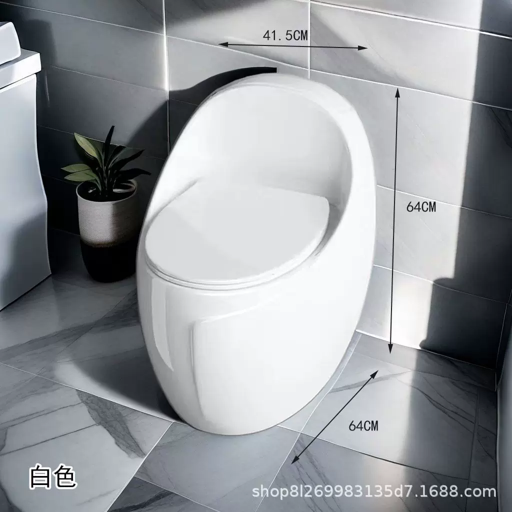 蛋形马桶家用坐便器虹吸式大冲力官方十大名普通坐厕