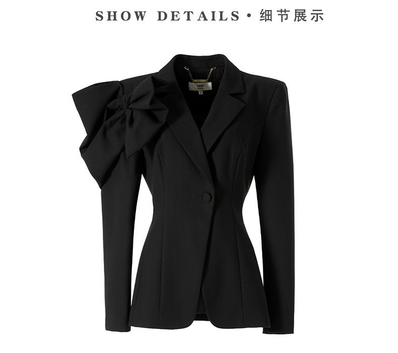 GraceChic 4282 New Fashionable Slimming Red Suit Women's Goddess Style Blazer + High Waist Pants Two-Piece Set_voghion.com