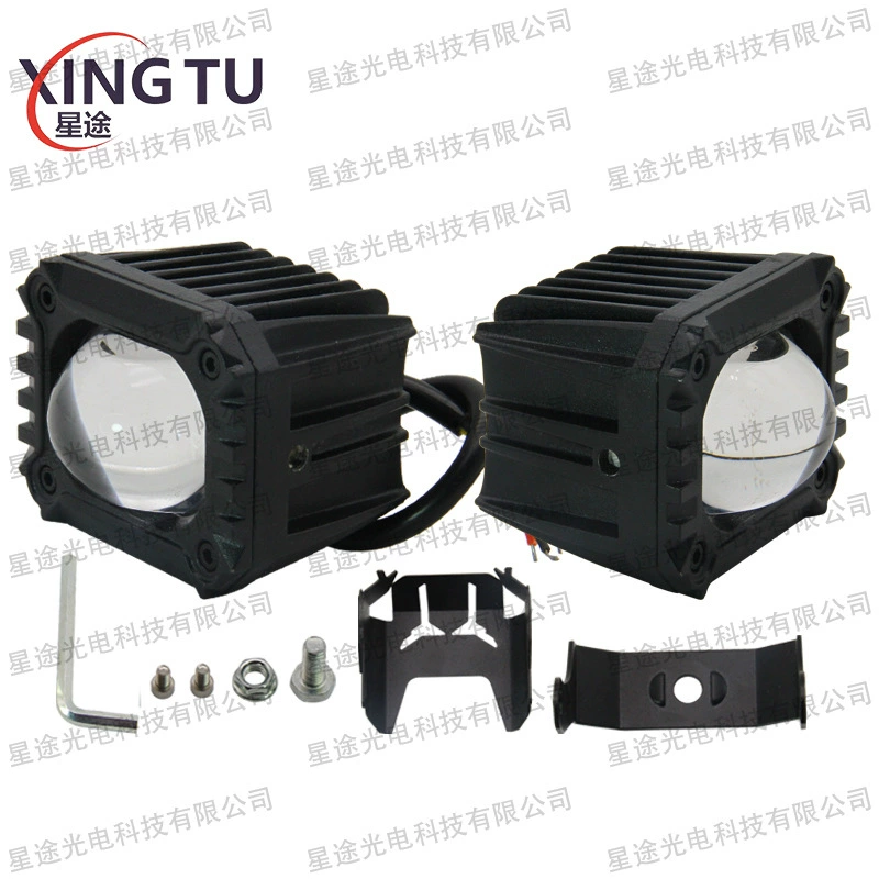 Источник завода мотоциклов прожекторы желтый белый маленький стальной пушечный светодиодный автомобиль