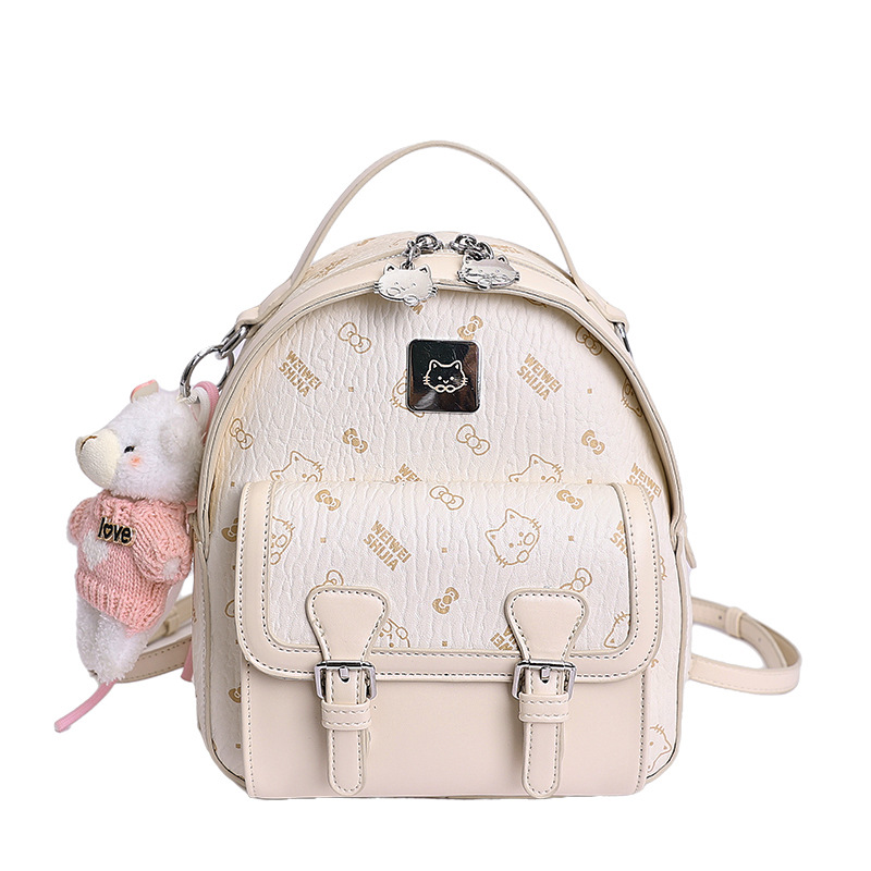 Moda extranjera estilo coreano simple sensación diaria 2026 nuevo hombro mochila bolsa de cubo portátil temperamento casual