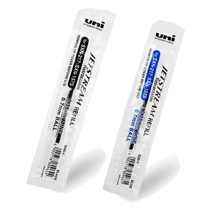 Japan's Uni Mitsubishi Pen Refill Sxr-38/5/7 Smooth Quick-Drying Medium Oil Pen Refill Black Red Blue Ballpoint Pen Refill