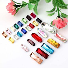 多色 长条圆角 直角 尖底DIY水晶异形贴钻手机壳香水饰品配件批发