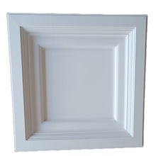 雕花灯盘PU灯盘客厅过道天花板欧式吊顶装修仿石膏方形灯盘材料