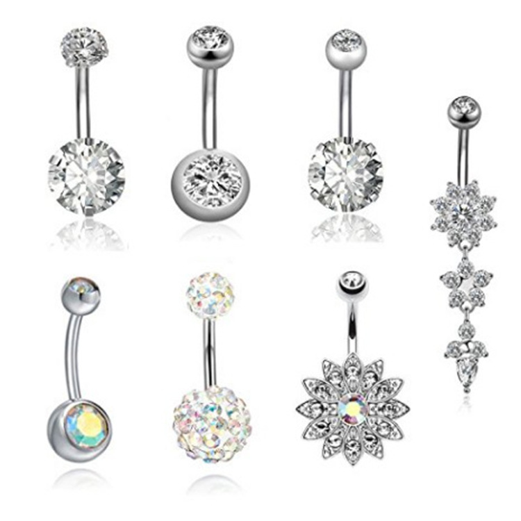 Pointed labret stud close-up product detail