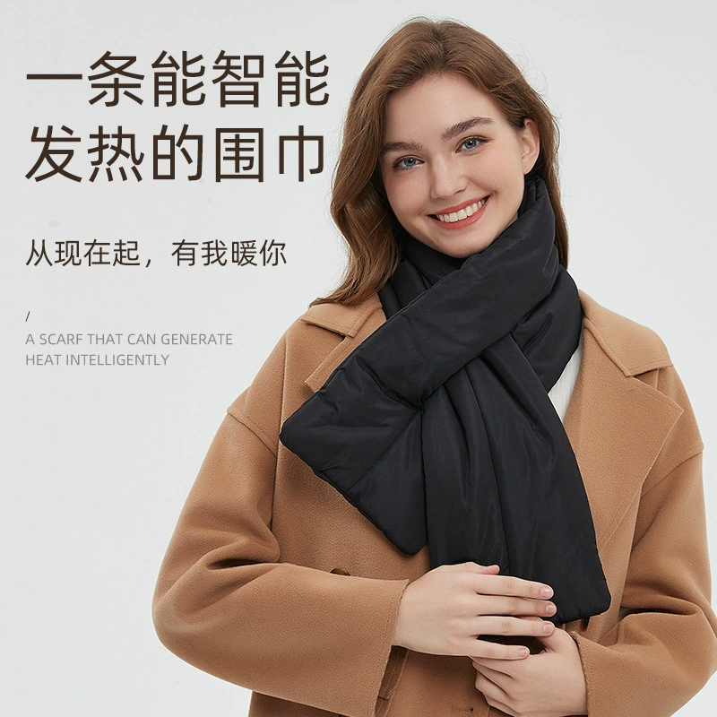Шарф с трансграничным подогревом, шарф с электрическим подогревом, осенне-зимний шарф с электрическим подогревом, морозостойкий шарф для шеи, мужской и женский шарф для защиты шеи, теплый подарок