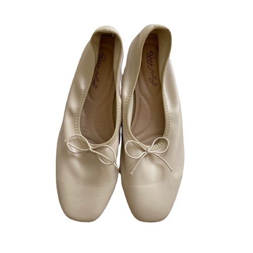 happyfeeling bow shallow mouth flat women's shoes  new spring wedding shoes ballet spring and autumn shoes
