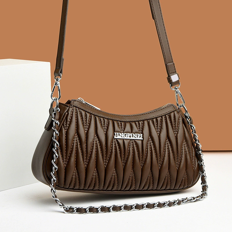 One-shoulder bag with diamond pattern, bag strap, shoulder bag, high-quality style