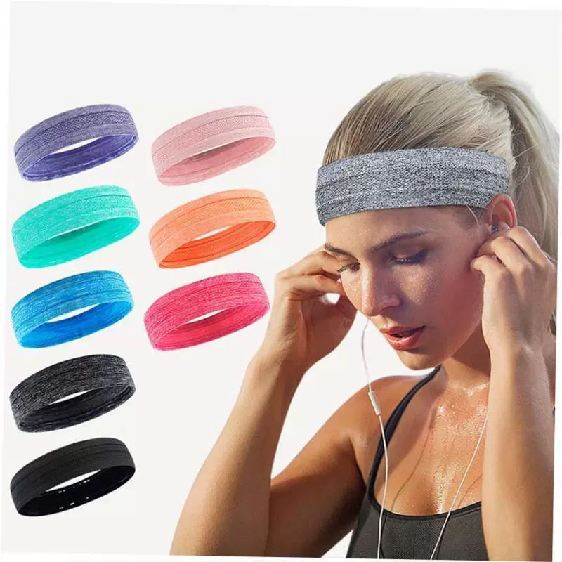 Эластичная повязка на голову для занятий спортом в тренажерном зале, повязка для волос для йоги и велоспорта