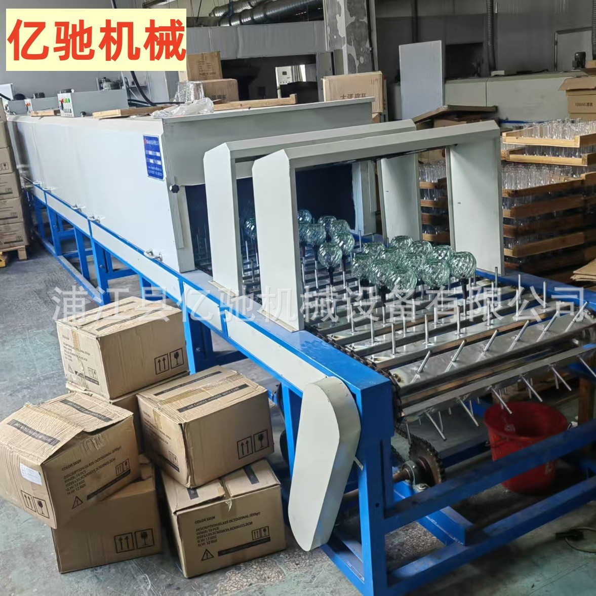 金华市玻璃瓶烘干线浙江隧道炉烘干线自动烘干线工业高温烘干设备