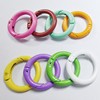 Spot metal paint color 5 -point spring buckle installation book opening ring card circle circular luggage toy hanging buckle