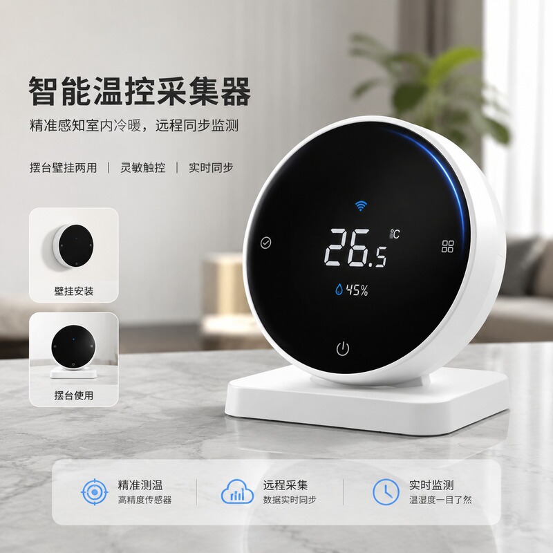 Tabletop Thermostat, Electric Heating Actuator, Wall-Mounted Room Temperature Collector, Remote Central Heating Temperature Monitor Tabletop Thermostat, Electric Heating Actuator, Wall-Mounted Room Temperature Collector, Remote Central Heating Temperature Monitor