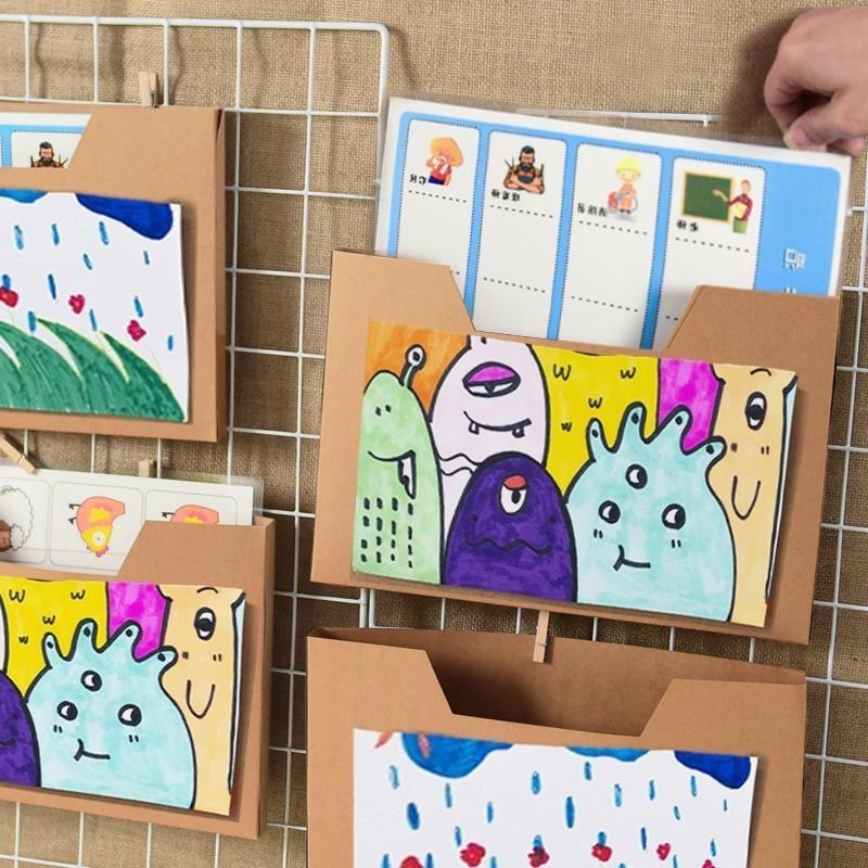 幼稚園の壁廊下ディスプレイボックス特性透明収納ボックスストーリーボックス子供のアート環境創造的な材料を聞く|undefined