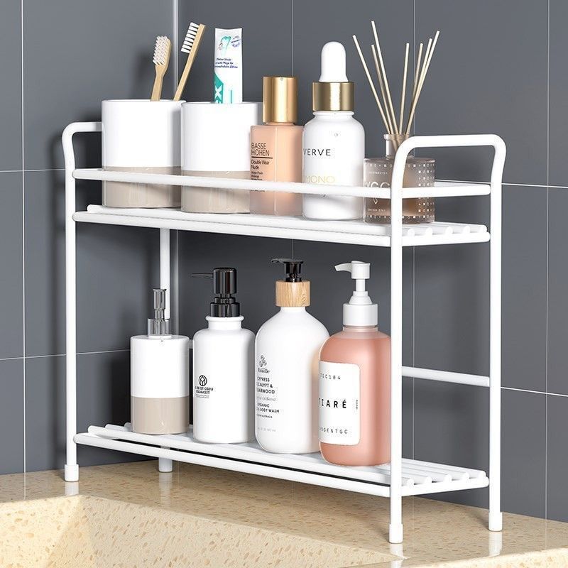 Rack de la mesa de lavado en la mesa de inodoro cosméticos rack de artículos de lavado en la mesa de inodoro ultra estrecho rack de lavado en el baño