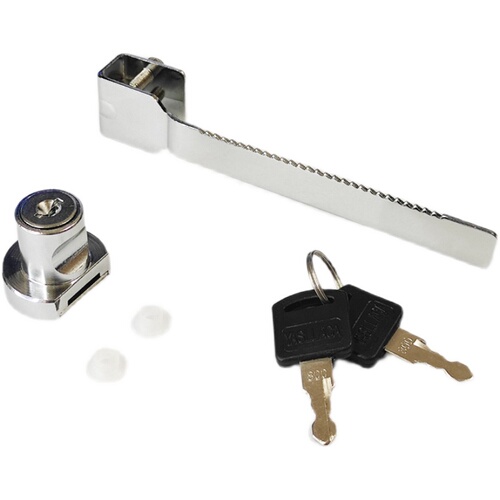 Glass door lock, shopping mall display cabinet, open smoke cabinet, push-pull door lock, window lock, glass counter lock, serrated lock