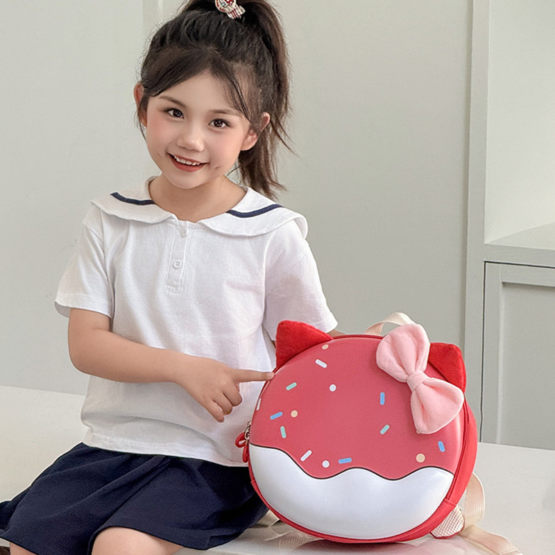 Bolsa infantil nueva cáscara de huevo pequeña bolsa transpirable caricatura jardín de infantes niñas mochila preescolar niñas mochila
