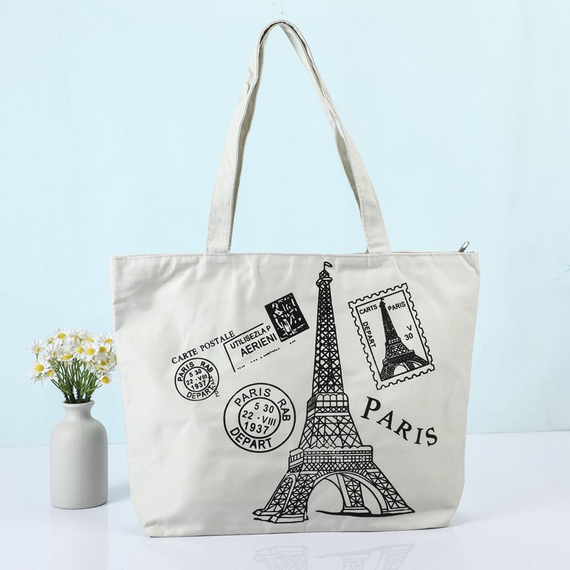 批发单肩棉布袋手提服装帆布收纳包礼品购物帆布袋供应