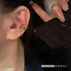 Sophisticated small fashionable ear clips, simple and elegant design, no pierced ears