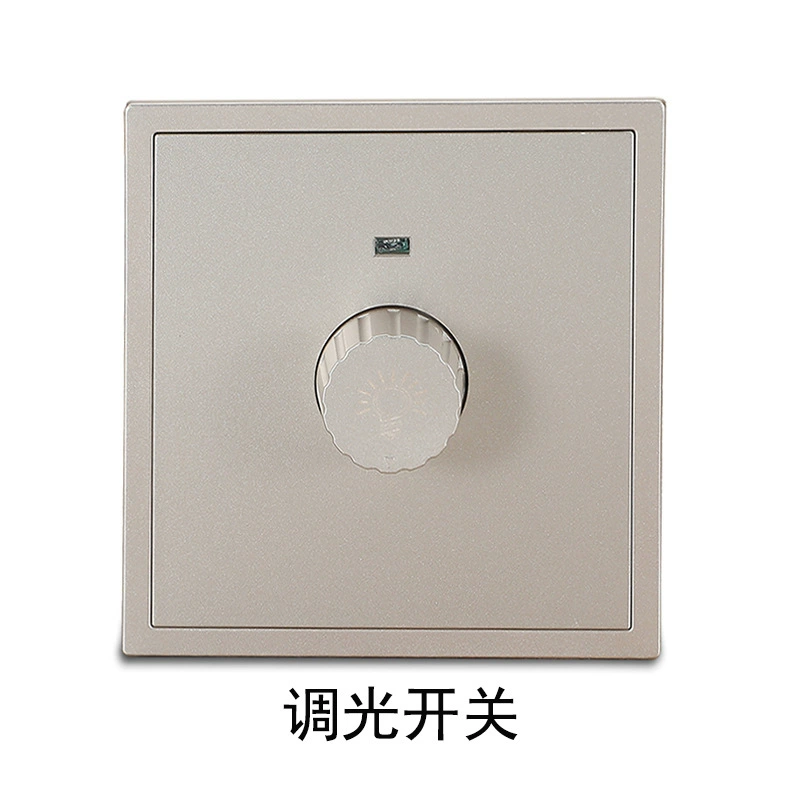Concealed champagne gold two-three 5-hole wall switch socket 86 USB type USB with double children's lock one-open five-hole socket customized