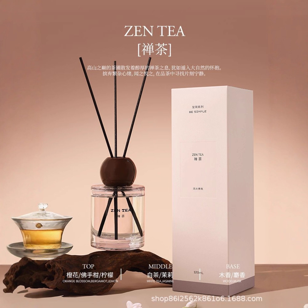 El hogar de la serie simple de té Zen de caña fragrante en el baño interior de alto nivel de fragancia duradera