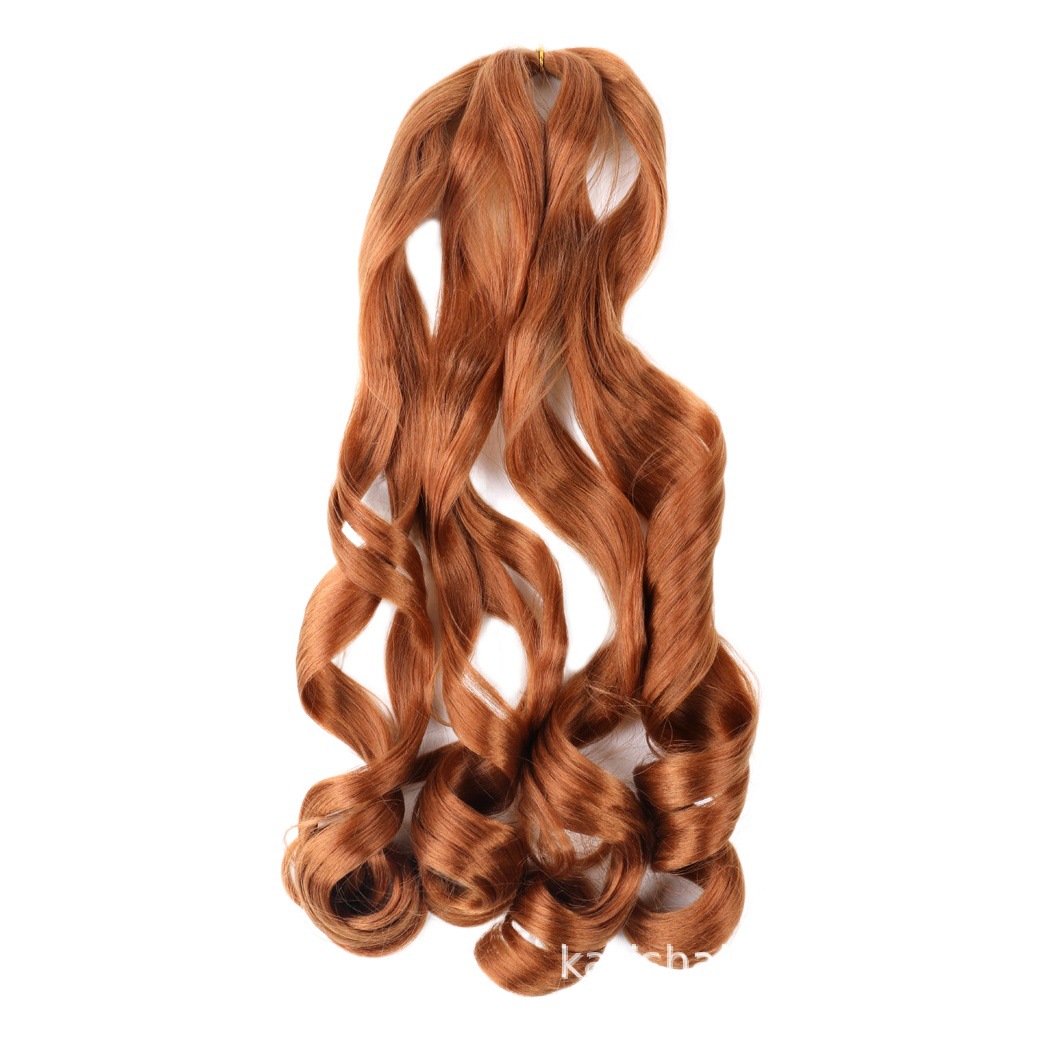 Trenzas de onda suelta de Europa y América peluca trenza sucia Curl francés Crochet Hair