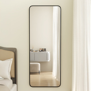 Full-Length Mirror Wall-Mounted Self-Adhesive No-Drill Bedroom Home Dressing Mirror Dormitory Wall-Mounted Ins-Style Dressing Mirror