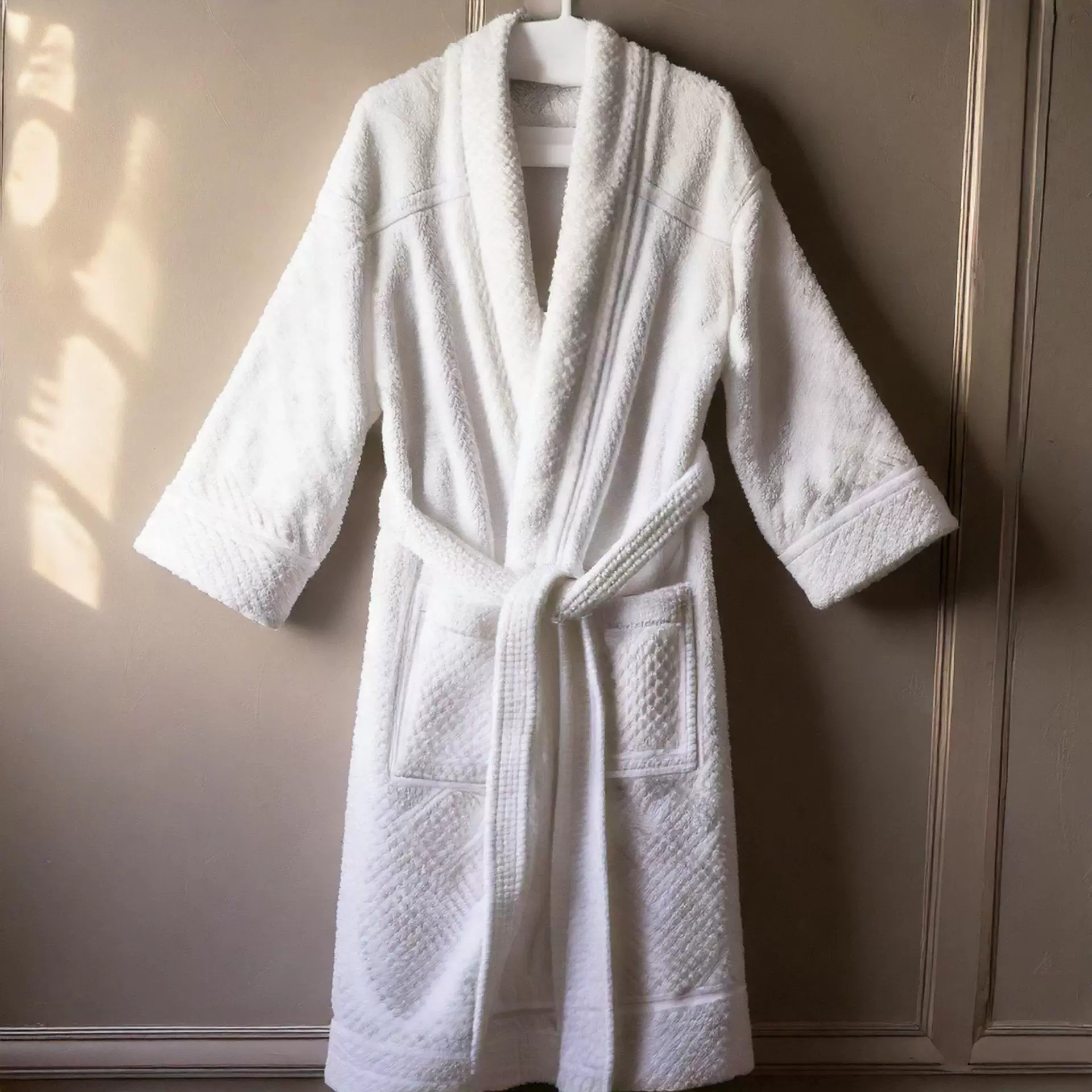 Cotton soft bathrobe, for beauty salons, increased thickness