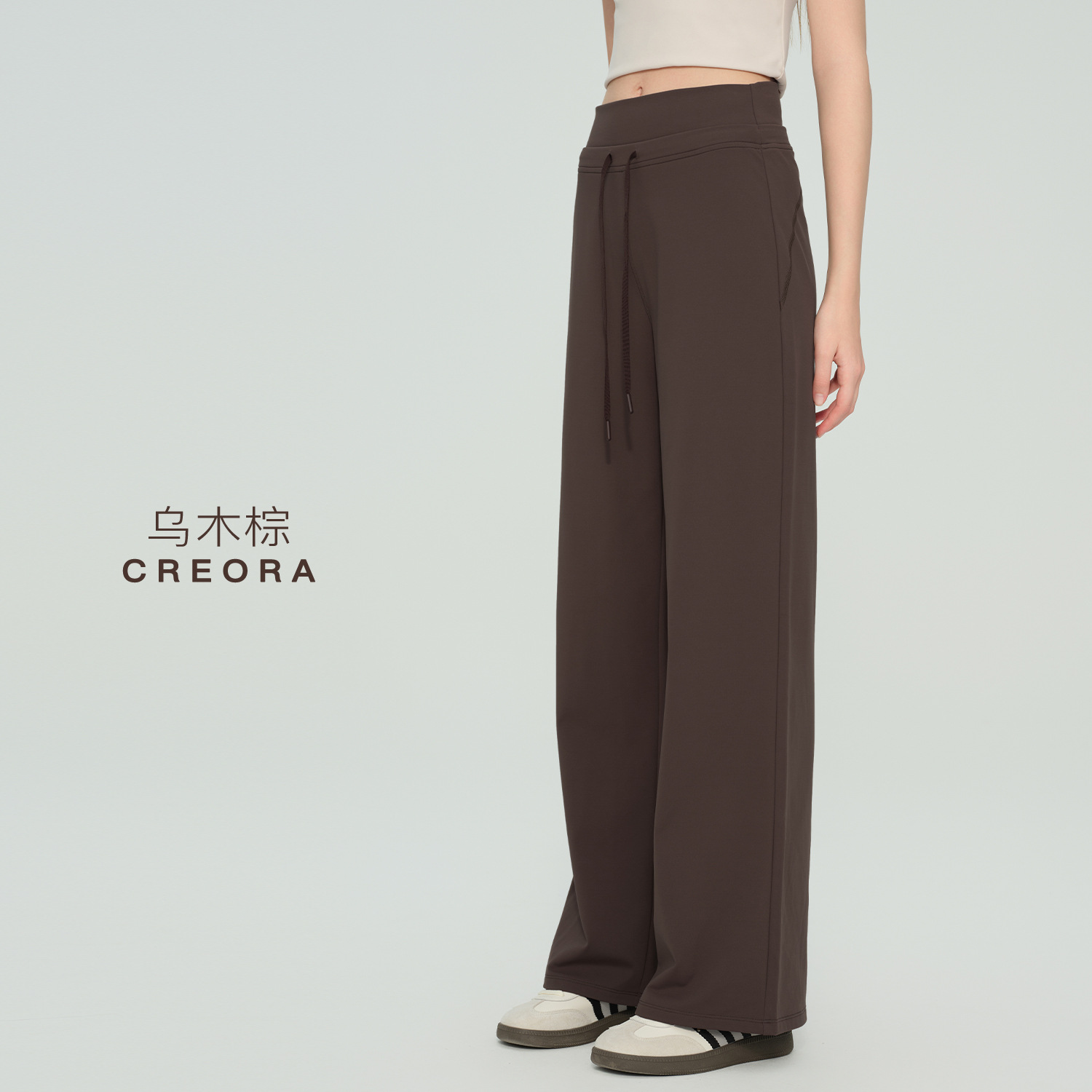 Otoño nuevos pantalones de yoga colgantes sueltos para correr pantalones de piernas casuales de cintura alta de cuerda recta entrenamiento pantalones de gimnasio