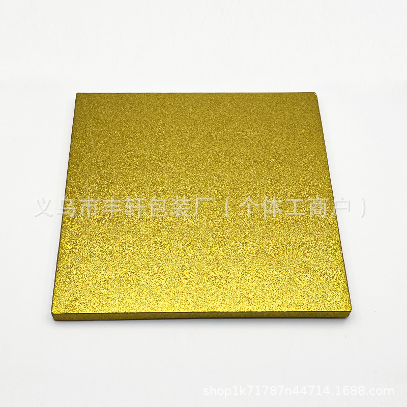 Embalaje de horneado, polvo de cebolla dorada, placa de pastel, placa de pastel al por mayor, bandeja de papel corrugado 1.2CM, almohadilla de pastel