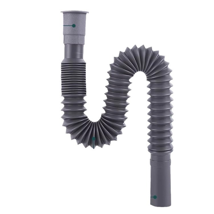 Retractable sink basin drain pipe bathroom hose washbasin pool mop interface below bending Universal
