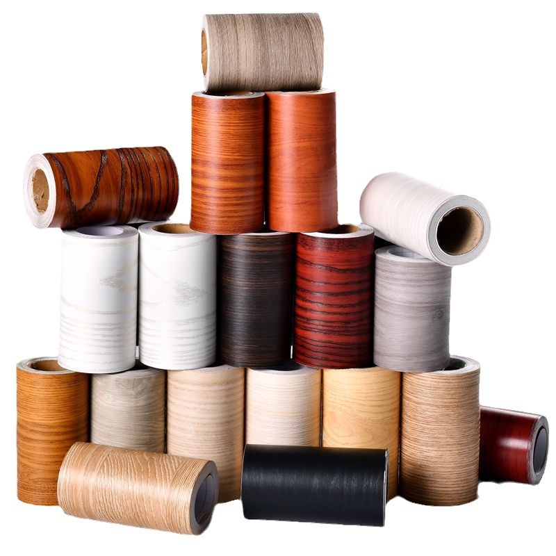 Autoadhesivo extra grueso gabinete grano de madera pegatinas impermeables escritorio pegatinas puerta de madera decoración papel pintado pared gabinete muebles antiguos renovación