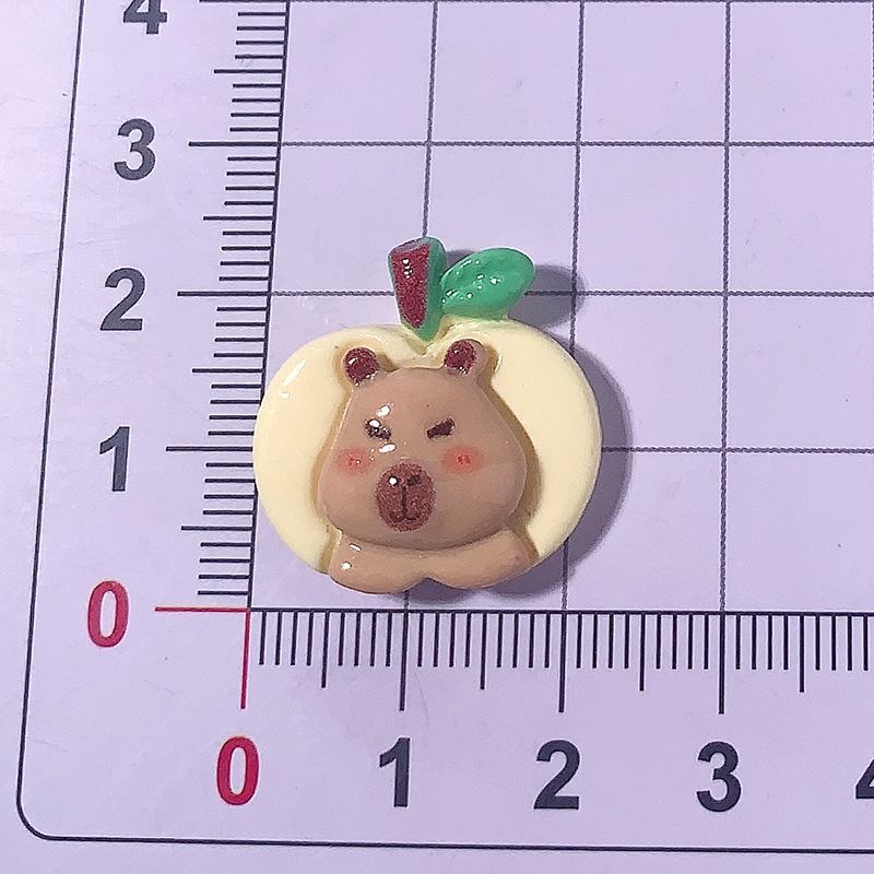 Nuevo estilo de hamburguesas de dibujos animados para comer y jugar Capidi Accesorios de resina Crema pegamento adornamiento para el cabello Caso de teléfono móvil Botones materiales hechos a mano