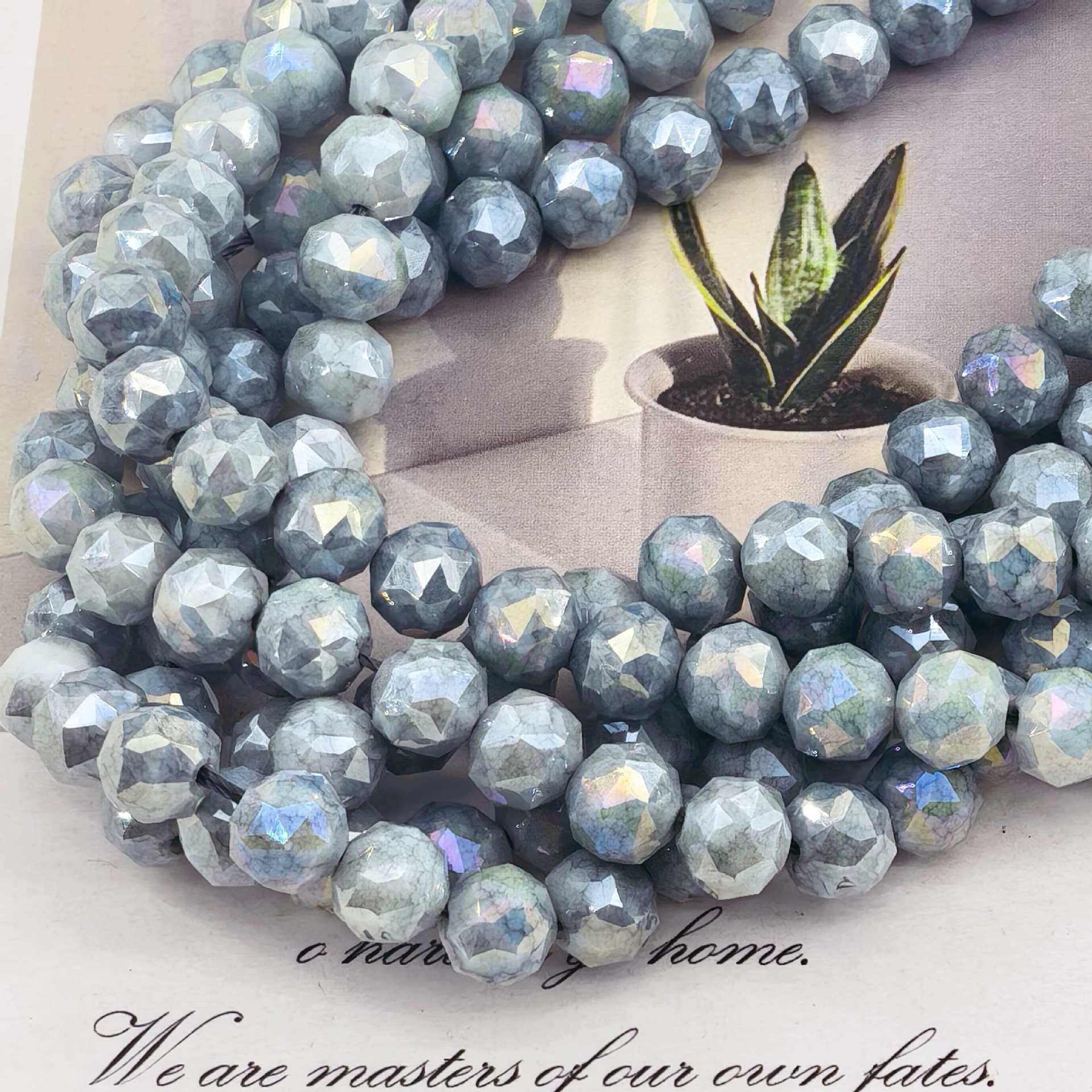 Bola de flores de 8mm Jingjing K9 cuentas sueltas de cristal 64 superficies cortadas con cuentas Accesorios de joyería hechos a mano de bricolaje Pulsera Collar lote suelto image 96