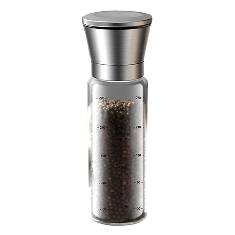 Molinillo de pimienta creativo 304 suministros de cocina de acero inoxidable núcleo de cerámica Molino de pimienta molino de sal manual de molienda botella