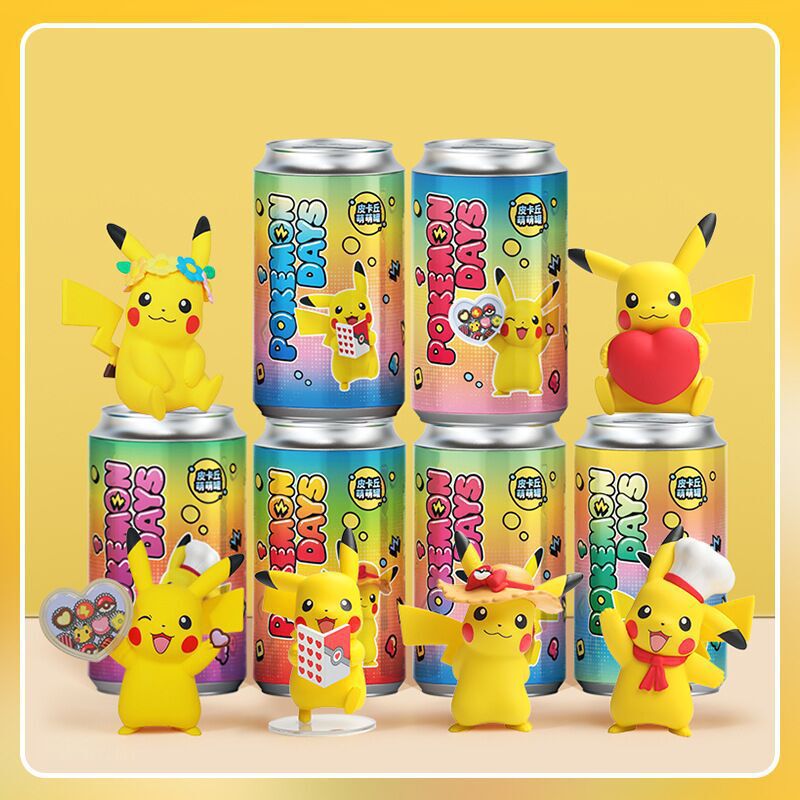 Authentic Pokémon Cute Canister Figurine Trendy Pikachu Car Decoration Model Toy Gift
