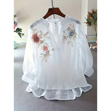 G 47205 Lace V-neck shirt top ��˿ V ��������¿羳��ó