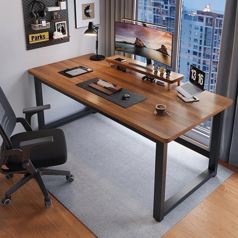 Simple Computer Desk for Rental Housing, Desktop Home Office Desk, Student Desk, Study Desk, Wall-Mounted Long Table