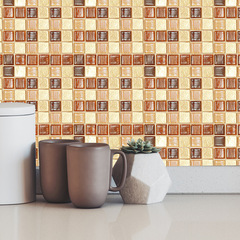 MSC023新款平面馬賽克風格仿真小瓷磚貼家居裝飾自粘即剝即離牆貼