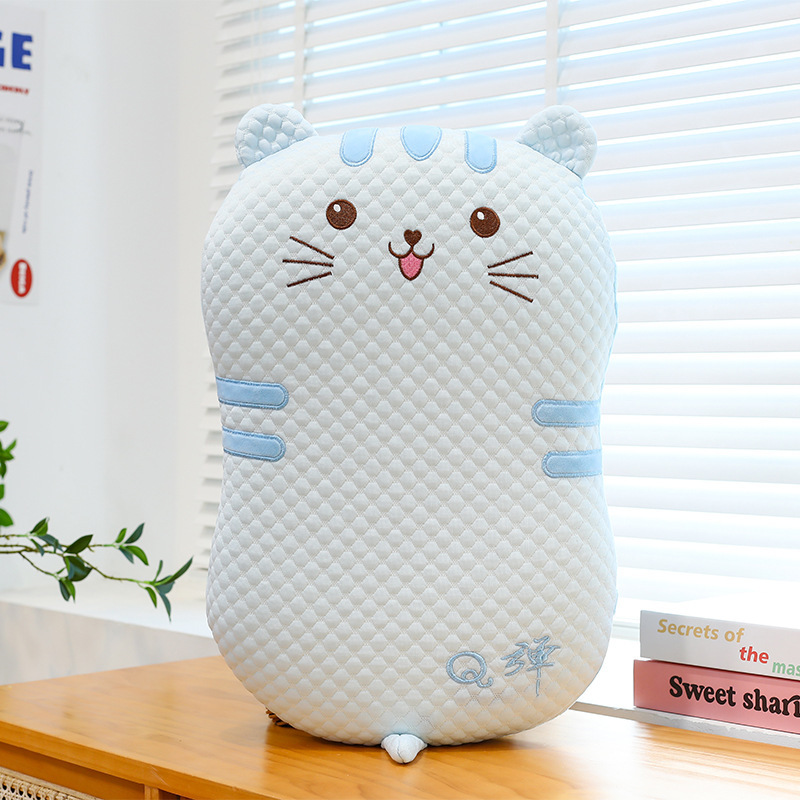 Bingdoudou 猫腹枕オフィス学生寮夏クール低反発頚椎昼寝枕枕|undefined