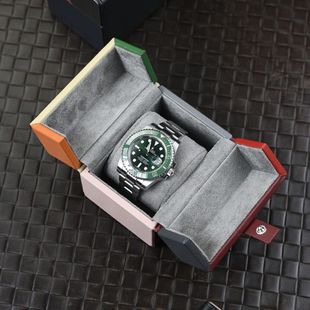 Watch Carrying Bag Creative Double Open Cover Design High-end Watch Storage Box Portable Watch Bag Watch Collection Box