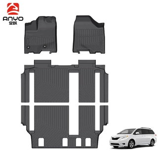 适用于Toyota Sienna 8座 2013-2020丰田赛那专车专用TPE汽车脚垫