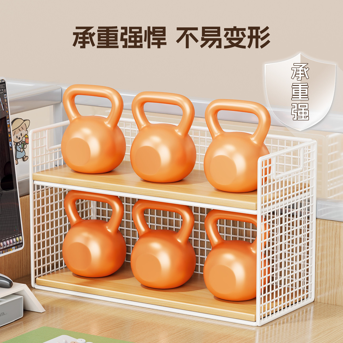 Organizador de Vasos Multicapa de Escritorio para Cocina y Comedor