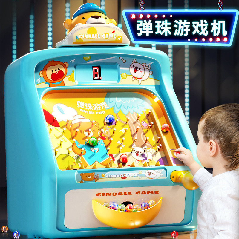 Children's marbles game machine baby desktop game machine educational glass toy boy machine marbles interactive fight