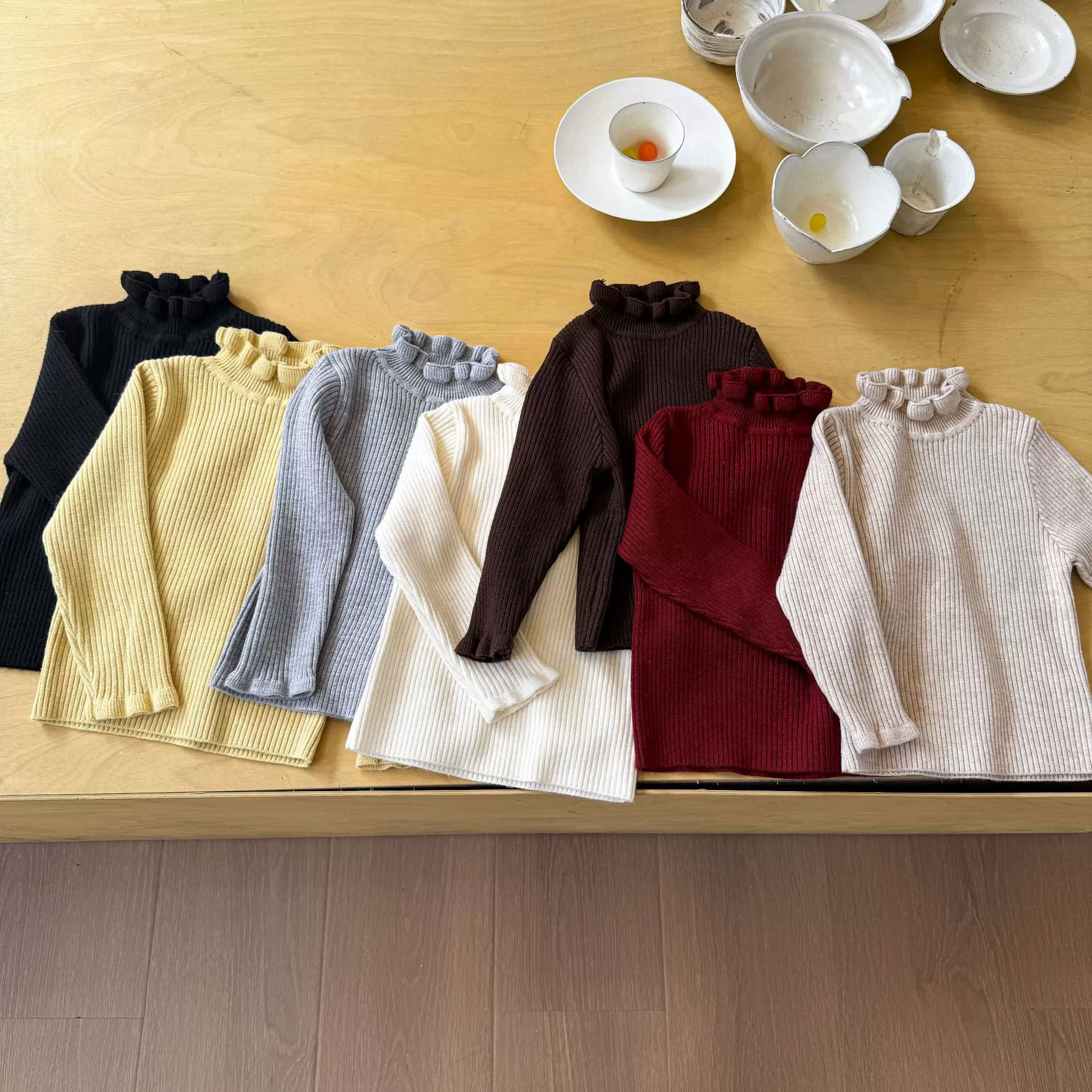 维木童装女童毛衣针织衫冬季2025新款半高领儿童打底衫女宝宝衣服