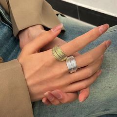 轻奢多层高级感缠绕戒指 开口可调节时尚气质潮女活口指环