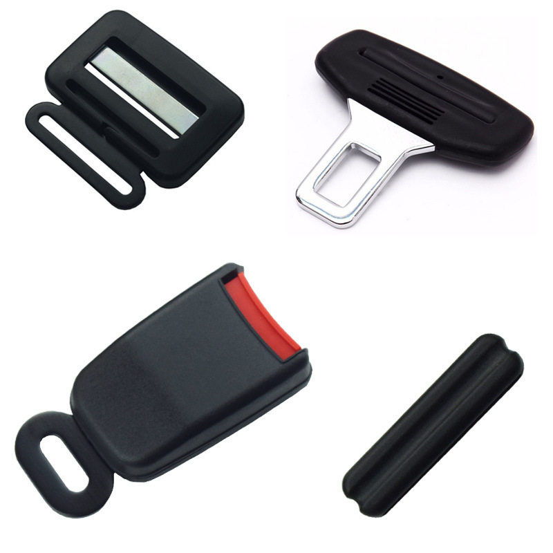 for Pregnant: Ougude Car seat belt - 4-piece-set-qinchuan-lock-buckle-curved-lock-tongue-press-buckle-flat-clip