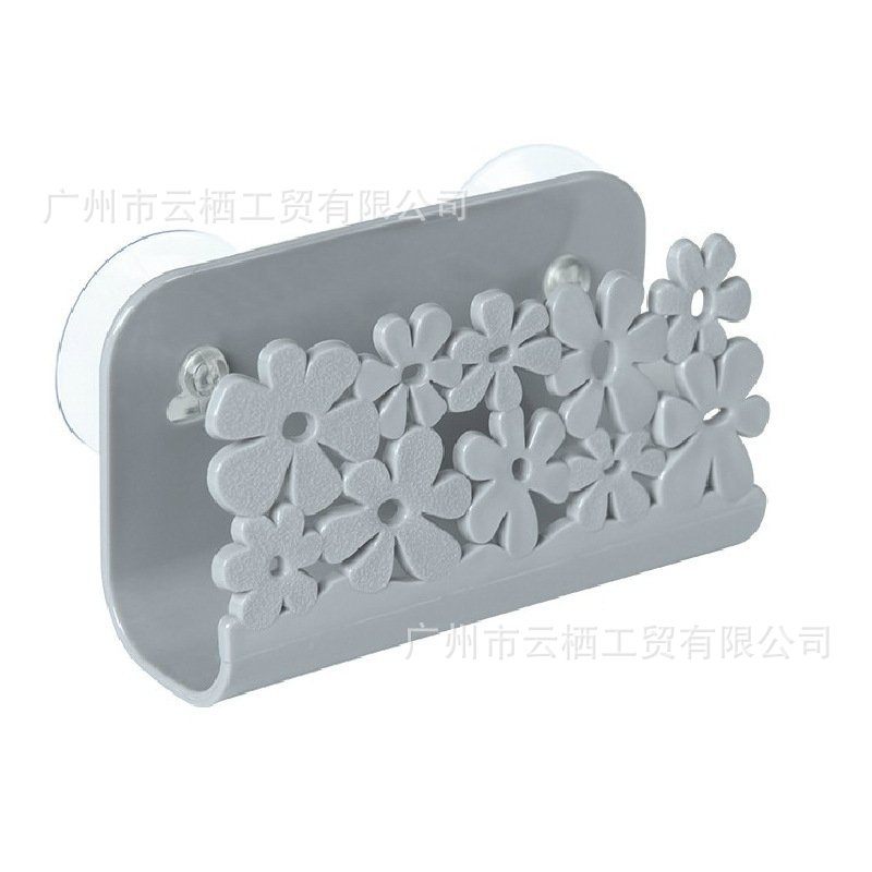 厨房百洁布滤水架洗碗刷子海绵镂空架壁挂免打孔厨房百洁布工具架